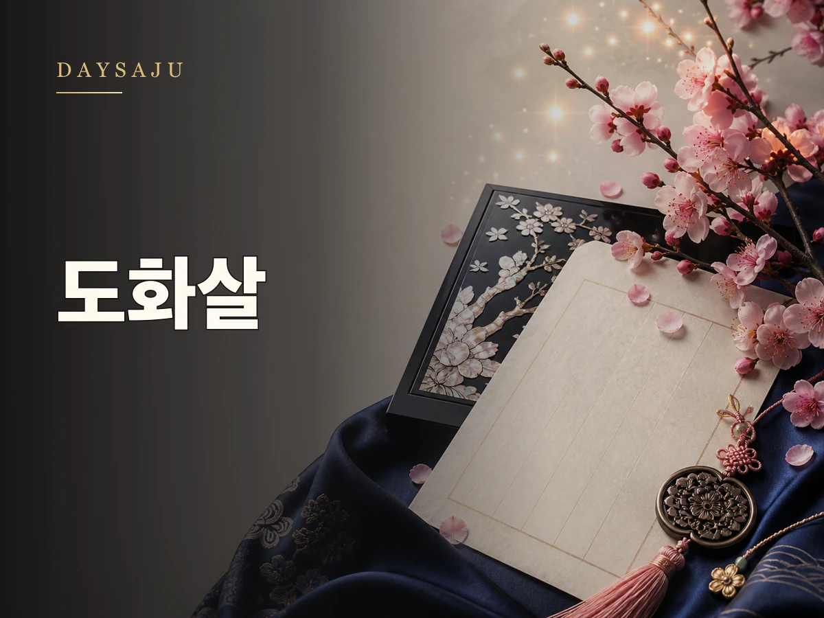 사주 도화살 뜻 톺아보기(+특히 여자일 때 보는법)를 상징하는 데이사주 블로그 썸네일