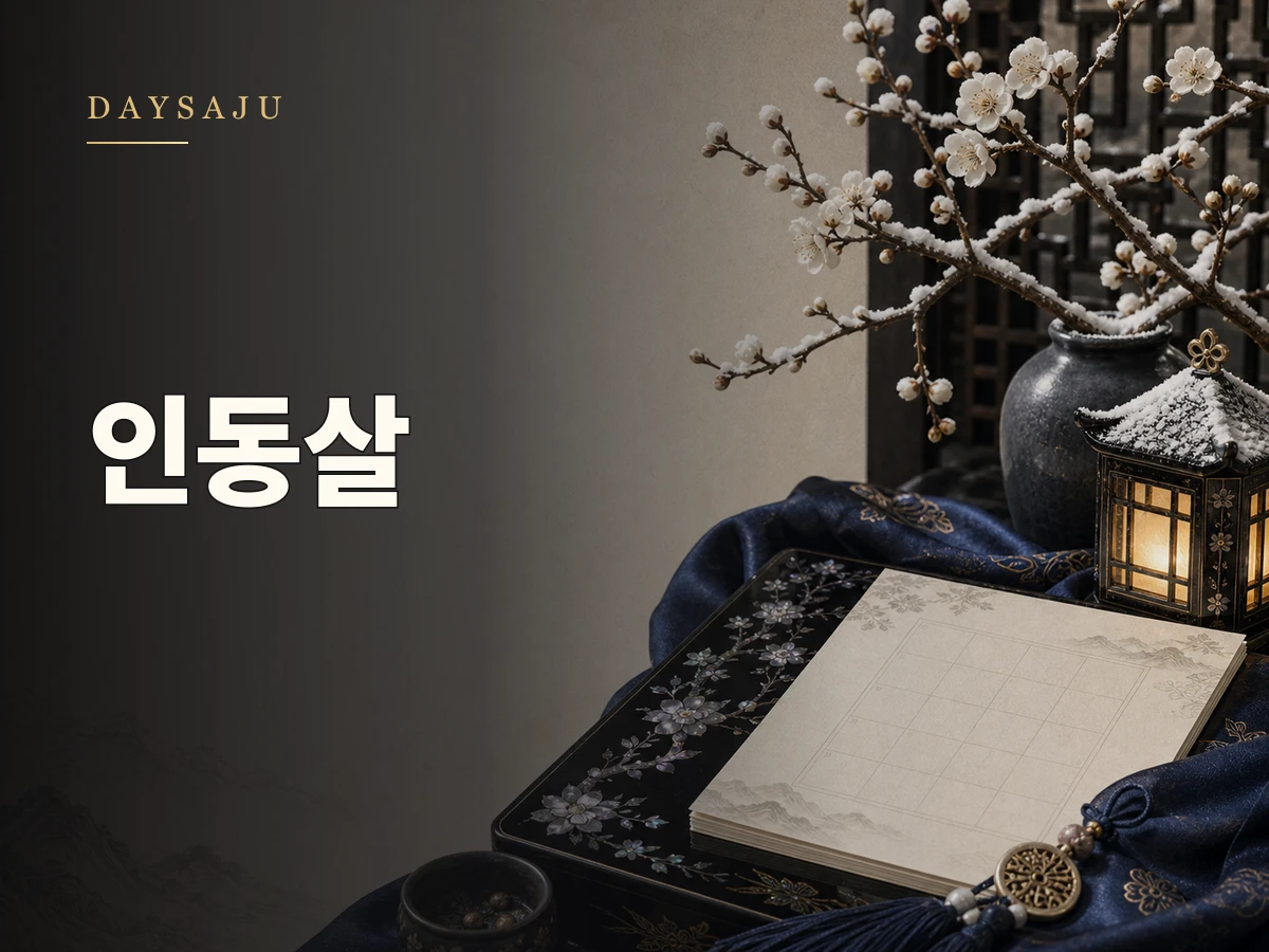 사주 인동살 뜻 톺아보기(개운법, 푸는법까지 정리)를 상징하는 데이사주 블로그 썸네일