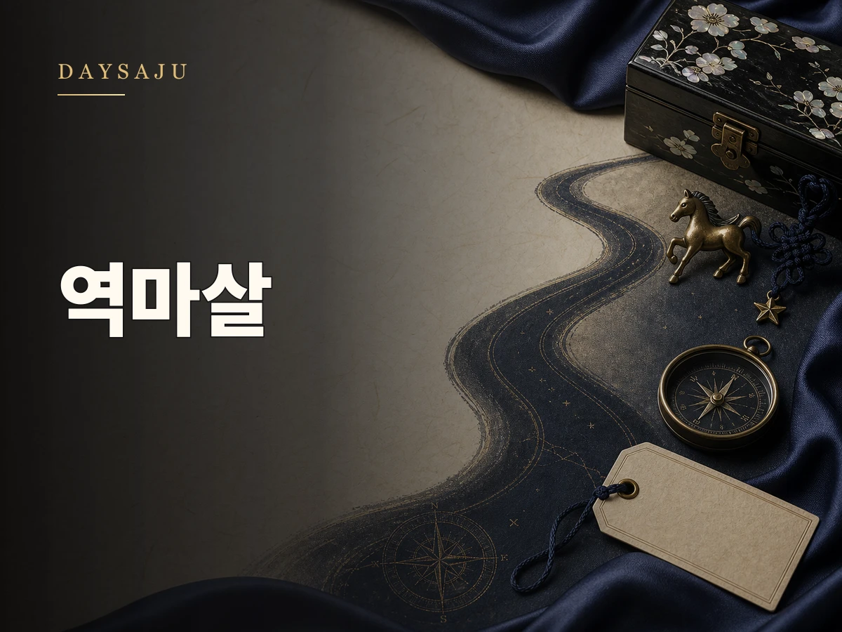 사주 역마살 뜻 톺아보기(+2개, 3개, 4개 있을 때 보는법)를 상징하는 데이사주 블로그 썸네일